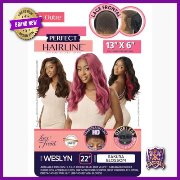 13x6 Lace Front Wig with Baby Hairs, Glueless Synthetic Hair main image 5